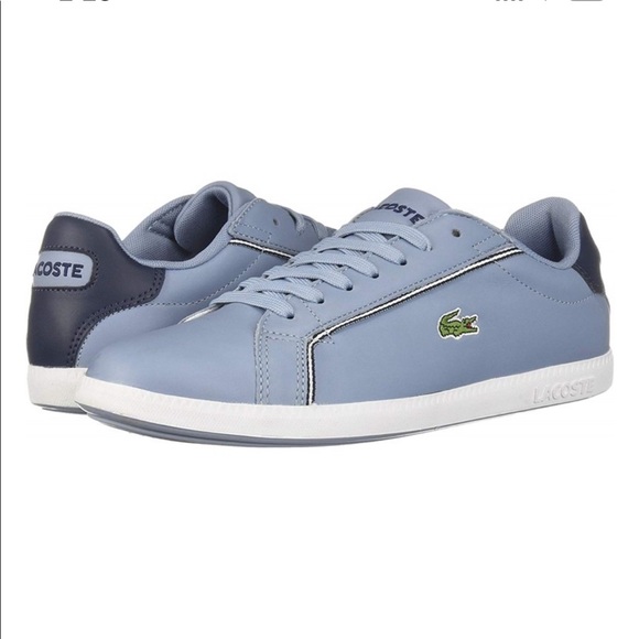 Lacoste Graduate Leather Sneaker Shoe Size 6 - Picture 7 of 8